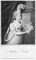 Madame Banti, grabado por J. Singleton, 1797